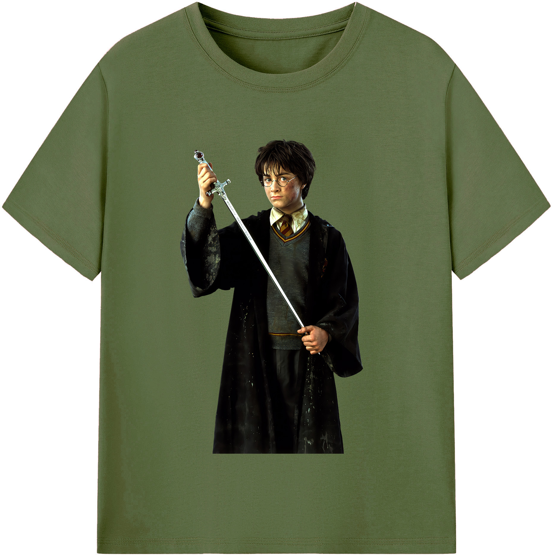 （画像用） Harry Potter ハリー・ポッターシリーズ 綿100％半袖Tシャツ（フロントプリント）